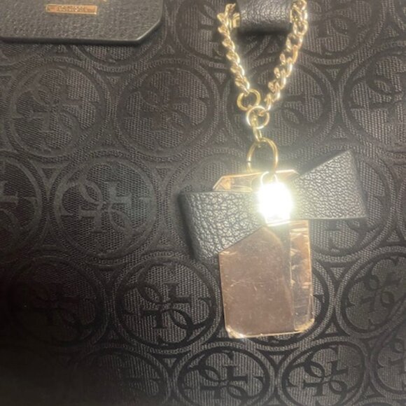 GUESS Ryann Black Large Satchel  Handbag - Picture 3 of 8